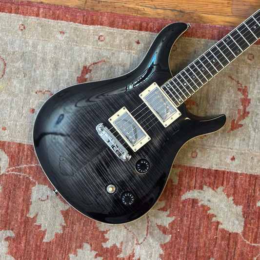 Indie Guitar Co. Studio Thru PRS Style - Charcoal Flame Maple
