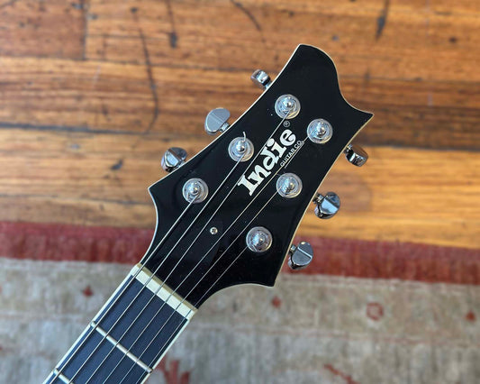 Indie Guitar Co. Studio Thru PRS Style - Charcoal Flame Maple