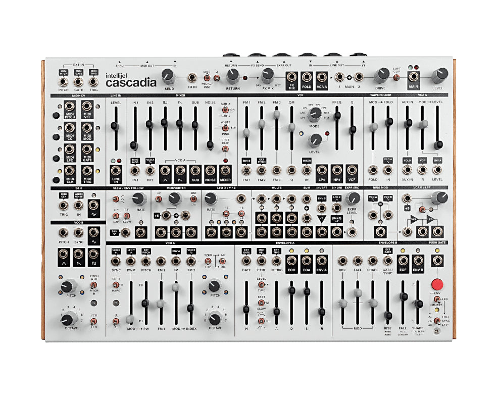 Intellijel Cascadia Semi-Modular Mono Synth - White Fog