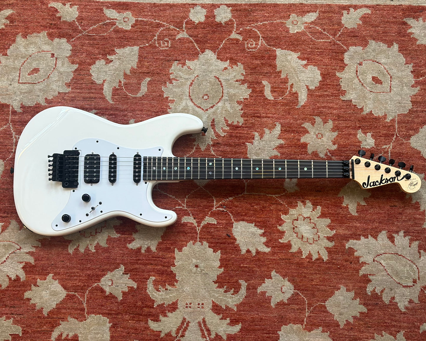 2023 Jackson USA Custom Shop Adrian Smith Signature San Dimas - Snow White w/ Ebony Fretboard