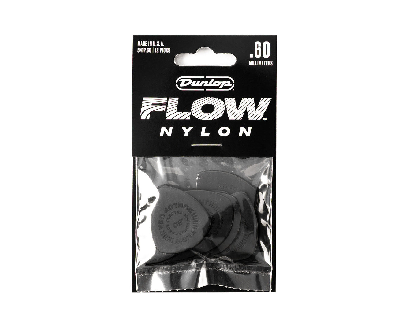 Jim Dunlop .60mm Nylon FLOW Player’s Pack -  12 Pack