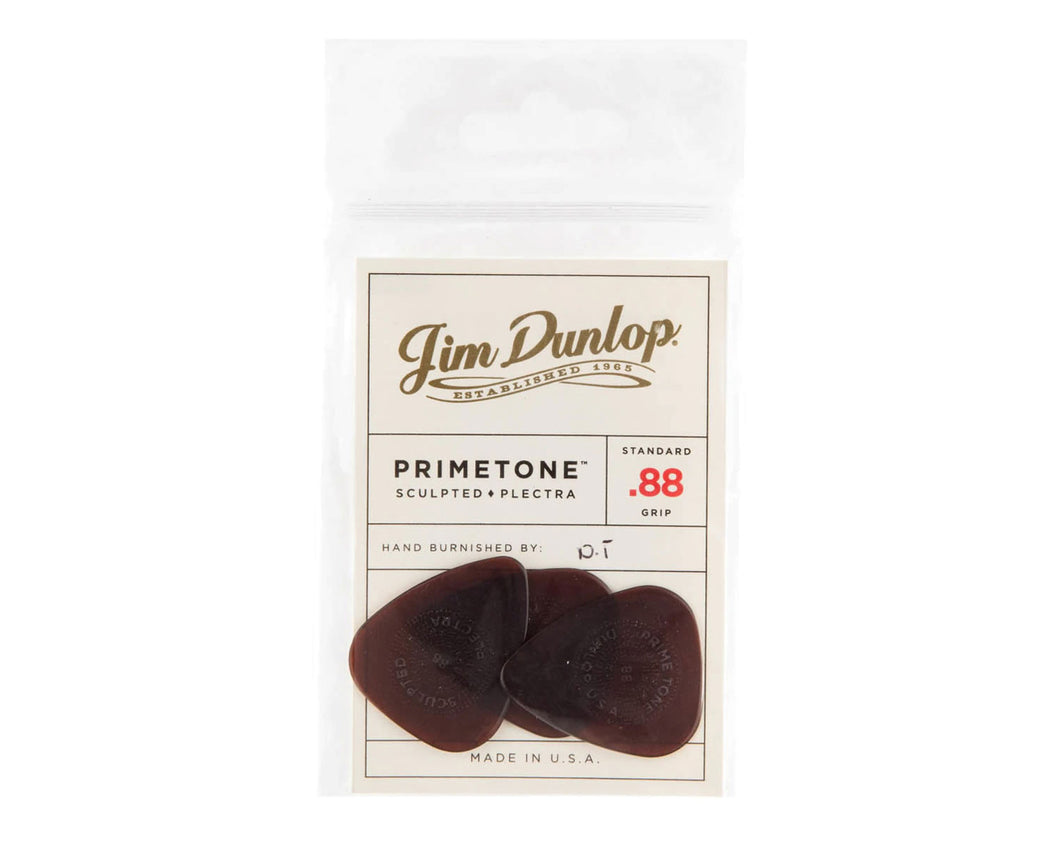 Jim Dunlop .88 Primetone Sculpted Plectra - Players Pack (3)