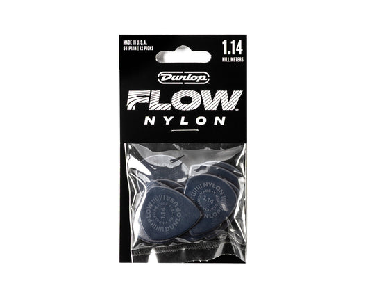 Jim Dunlop 1.14mm Nylon FLOW Player’s Pack -  12 Pack