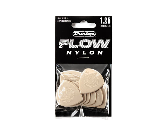 Jim Dunlop 1.25mm Nylon FLOW Player’s Pack -  12 Pack