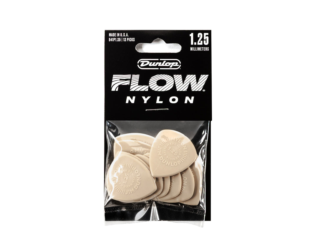 Jim Dunlop 1.25mm Nylon FLOW Player’s Pack -  12 Pack