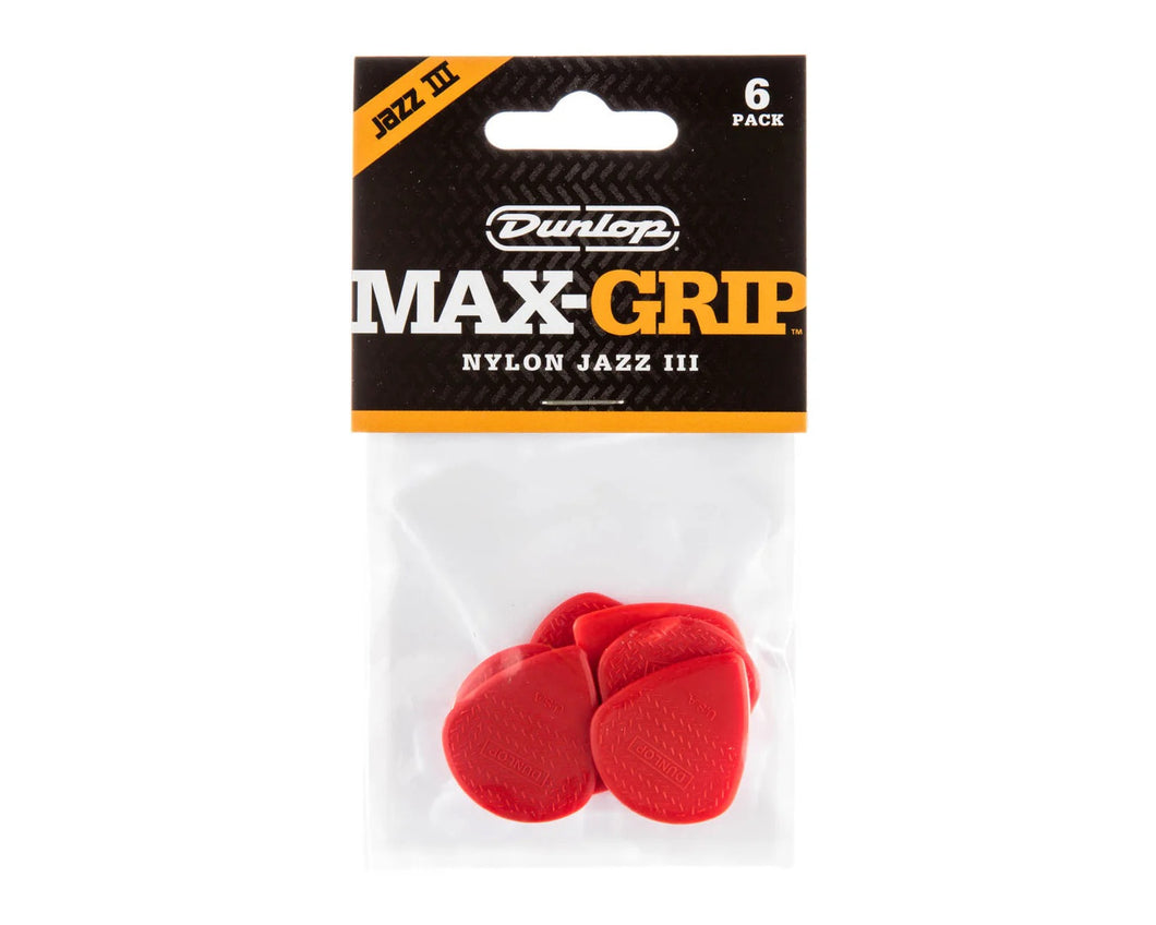 Jim Dunlop Max-Grip Jazz III 6 Pack