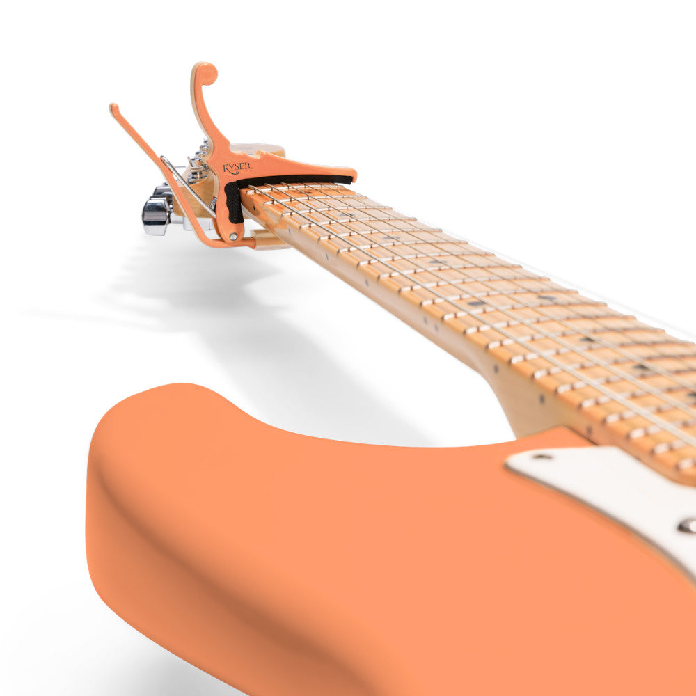 Kyser Fender KGEFPPA Quick Change Electric Guitar Capo - Pacific Peach