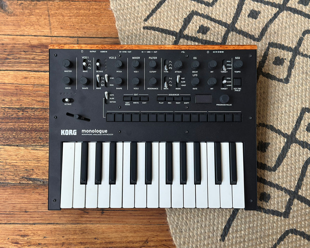 KORG Monologue Monophonic Analog Synthesizer - Black