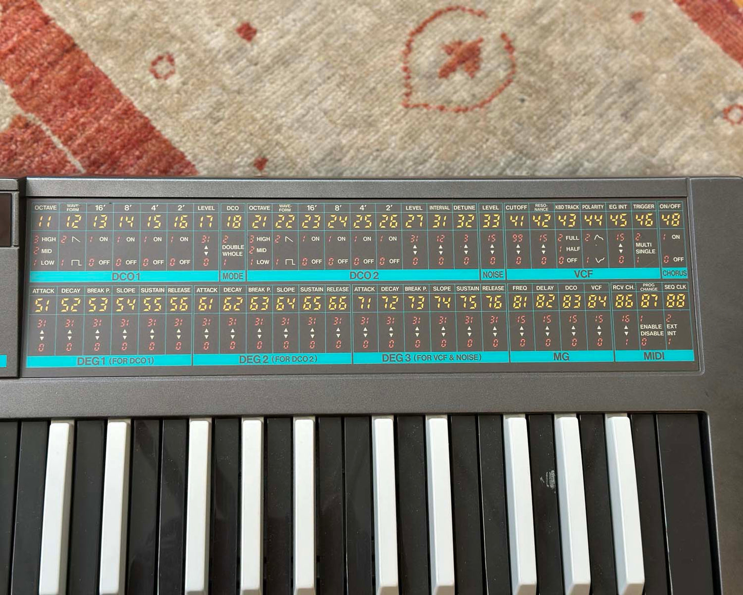 KORG Poly-800 Polyphonic Analogue Synthesizer - Reverse Keys - Modded
