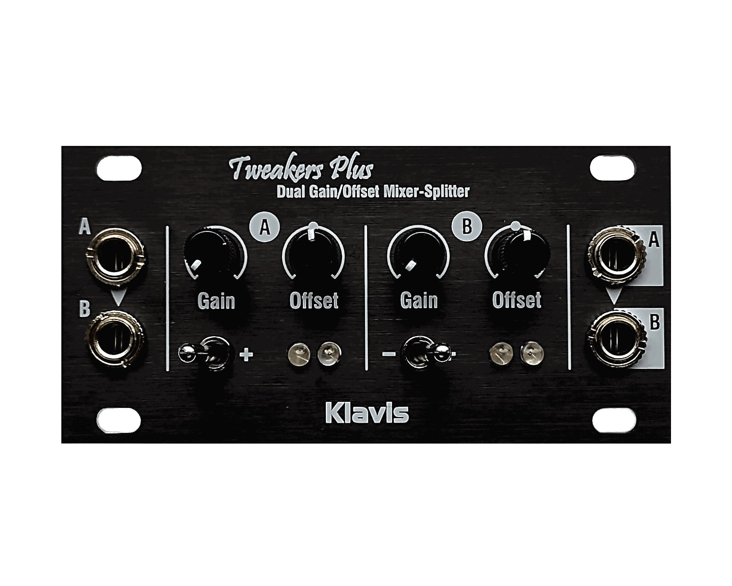 Klavis Tweakers Plus 1U Dual Gain/Offset/Polarity/Mute CV Processor Module