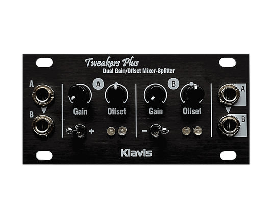 Klavis Tweakers Plus 1U Dual Gain/Offset/Polarity/Mute CV Processor Module