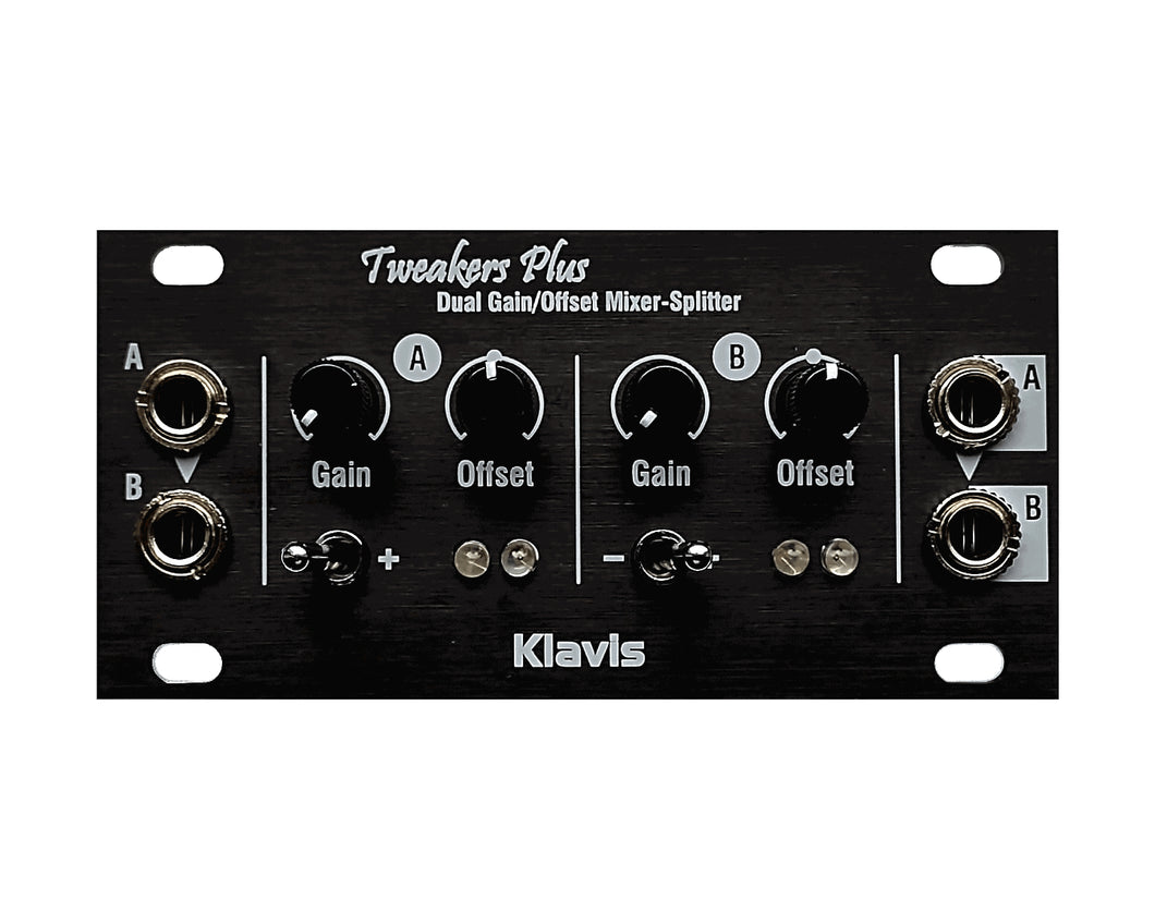 Klavis Tweakers Plus 1U Dual Gain/Offset/Polarity/Mute CV Processor Module