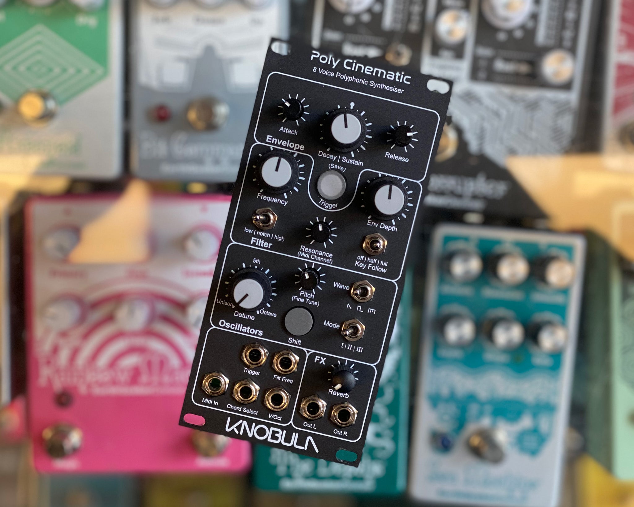 Knobula Poly Cinematic Dark Mode ユーロラック Knobula Poly