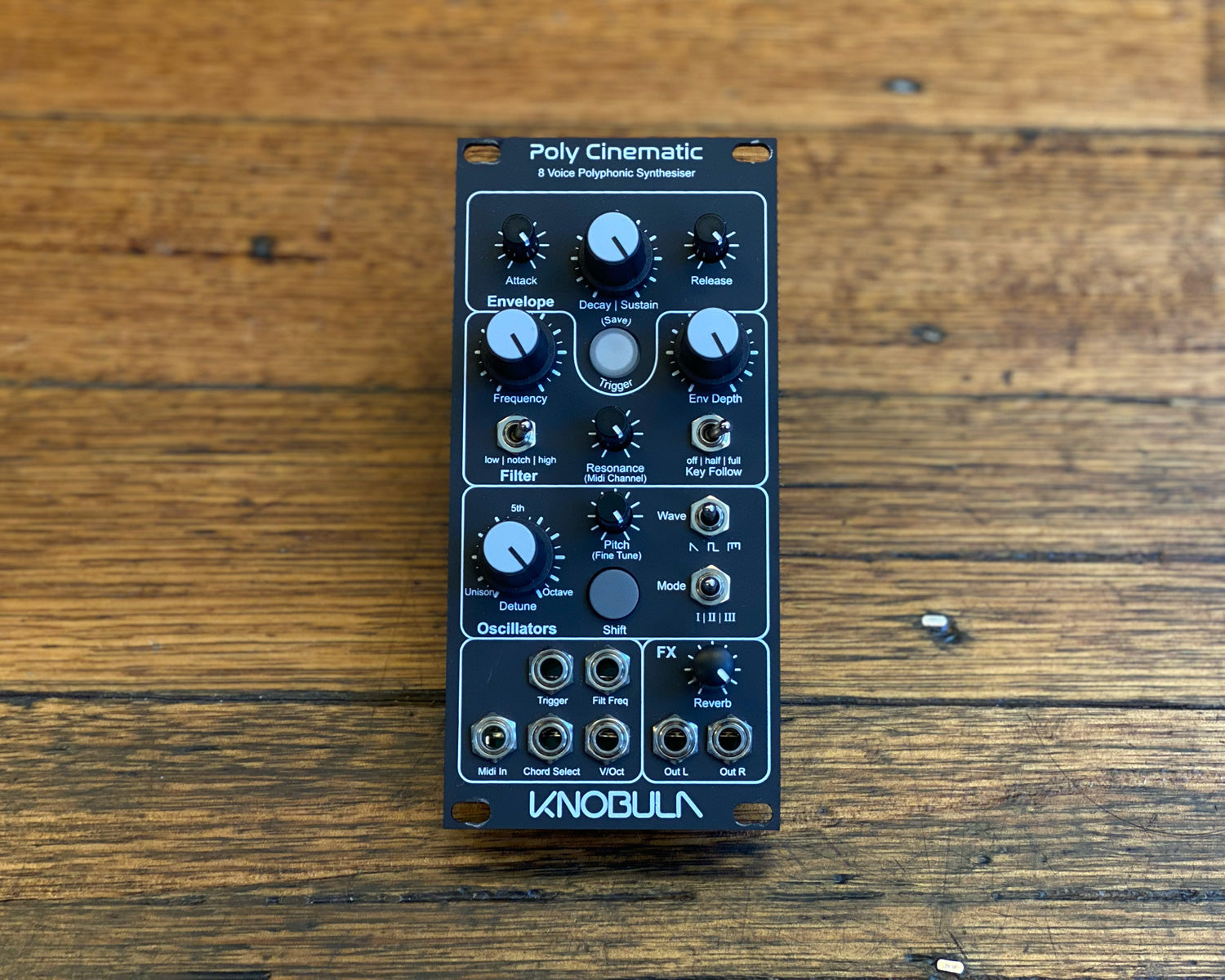 Knobula Poly Cinematic Dark Mode ユーロラック Knobula Poly