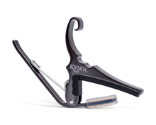 Load image into Gallery viewer, Kyser KG6BCA Quick Change Acoustic Guitar Capo - Black Chrome
