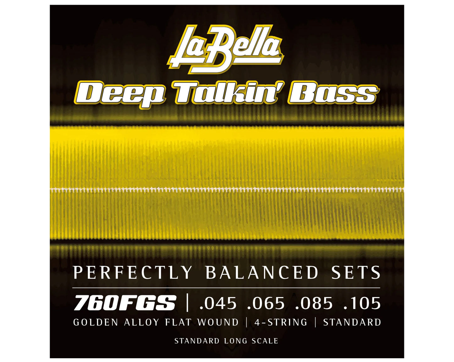 La Bella 760FGS Deep Talkin' Bass - Gold Flats Standard 45-105