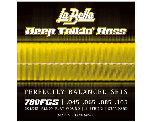 La Bella 760FGS Deep Talkin' Bass - Gold Flats Standard 45-105