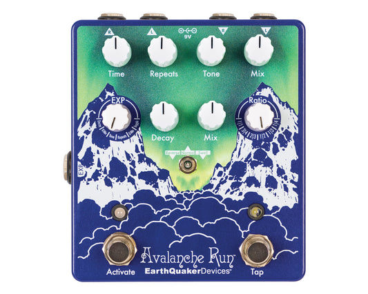Limited Edition EarthQuaker Devices Avalanche Run Aurora Borealis Stereo Digital Delay & Reverb