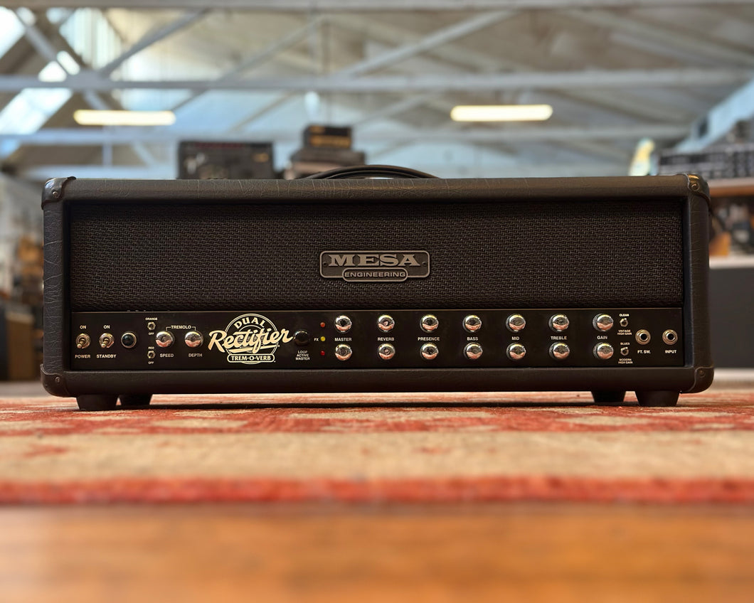 1990s MESA/Boogie Dual Rectifier Trem-O-Verb 2-Channel 100 Watt Head - Factory 240v Model