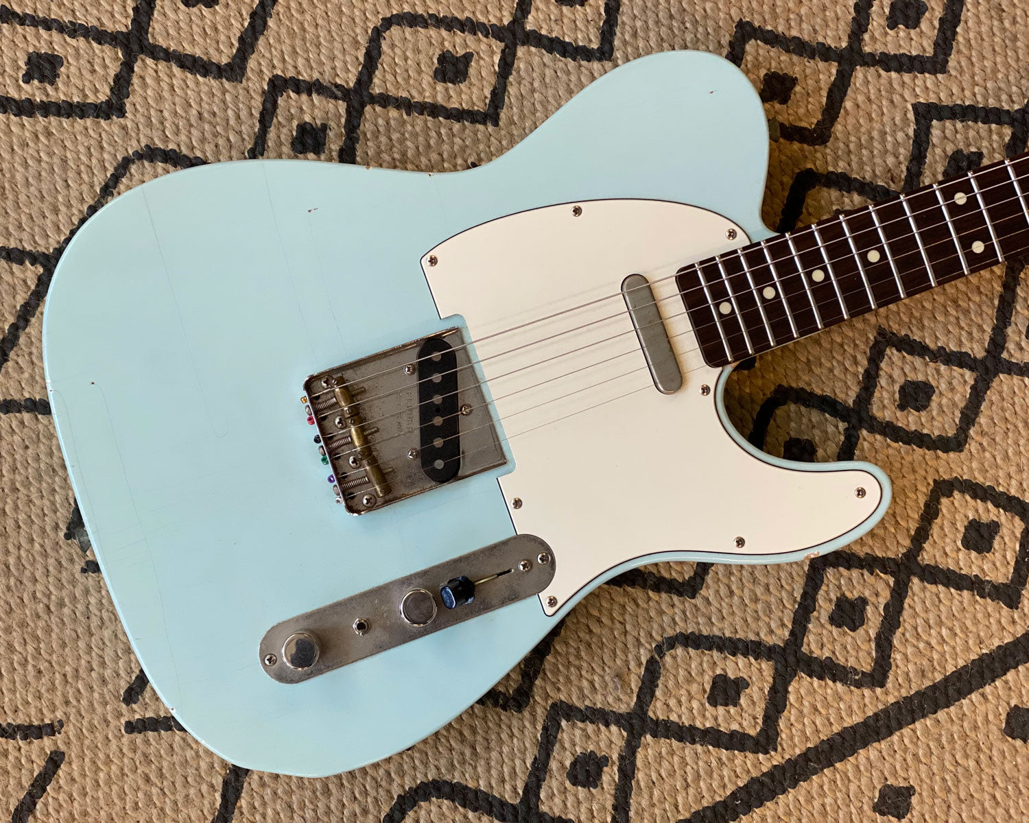 MJT T-Style Partscaster Relic in Sonic Blue – Found Sound