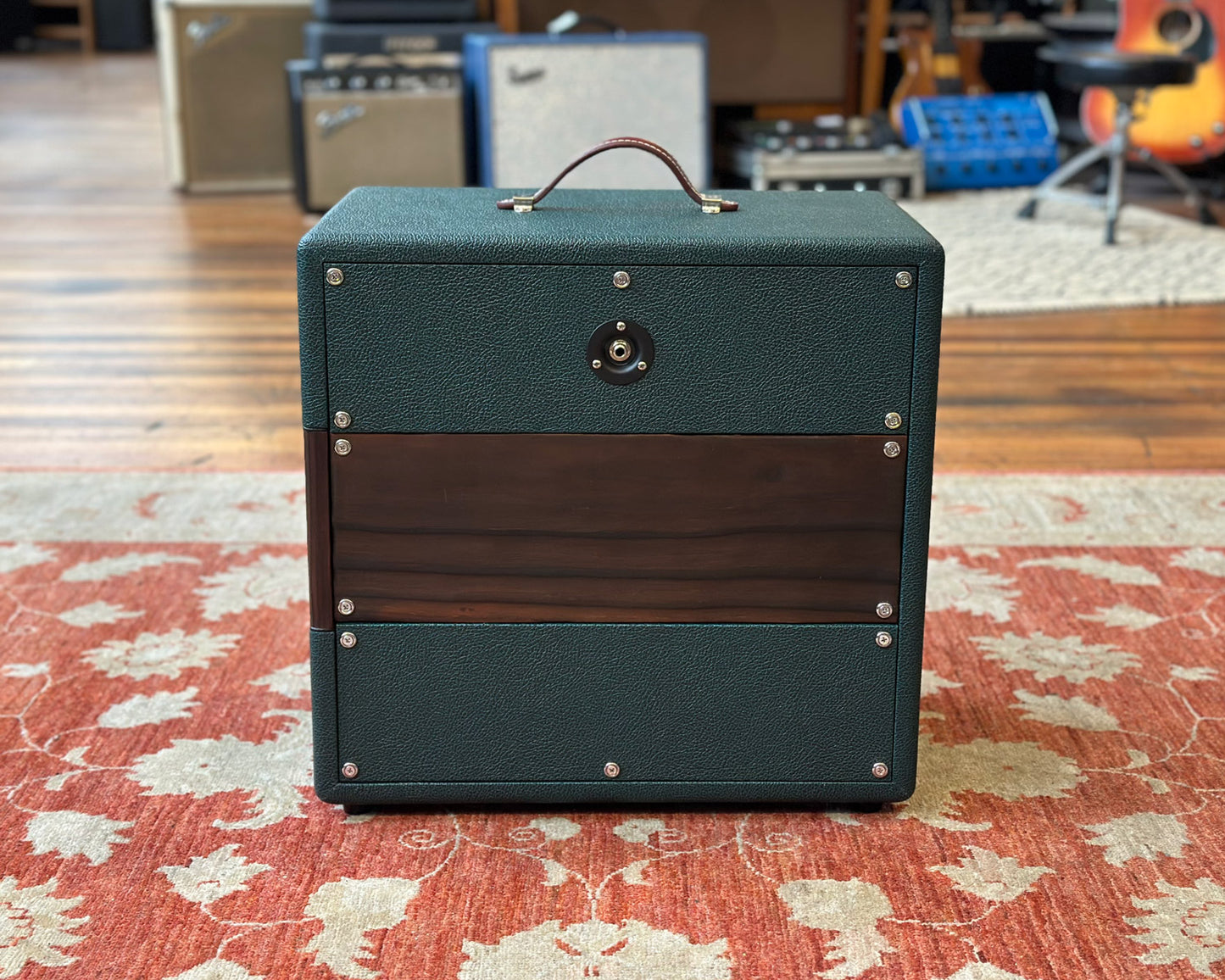MWM Cabinetry Custom Order Mini Cab 1x12 - Forest Pine Green - Loaded with NOS Plessey C12P