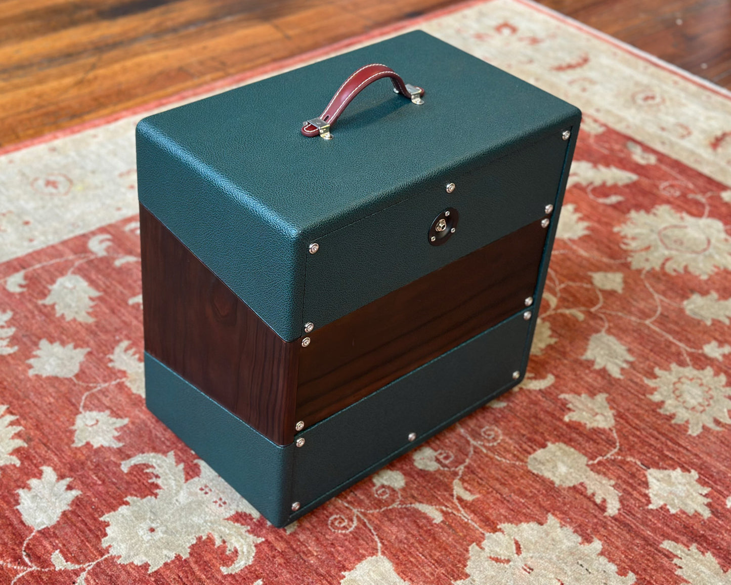 MWM Cabinetry Custom Order Mini Cab 1x12 - Forest Pine Green - Loaded with NOS Plessey C12P