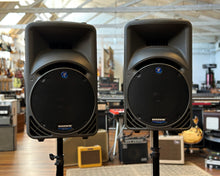 Load image into Gallery viewer, Mackie SRM450 Powered Speakers - Pair w/ Flight Cases &amp; Stands
