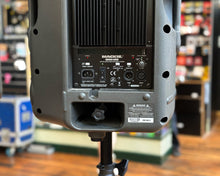 Load image into Gallery viewer, Mackie SRM450 Powered Speakers - Pair w/ Flight Cases &amp; Stands
