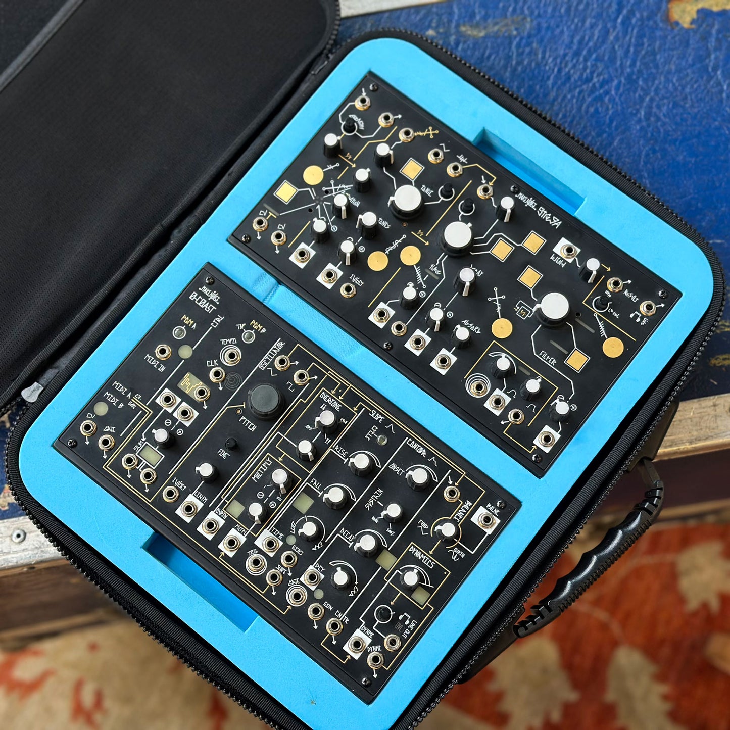 Make Noise Strega/0-Coast Bundle w/ Analog Cases Carry Case