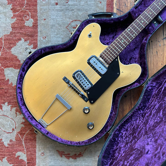 Maton Apollo 505 Gold Top Thinline Hollow Body Electric - Refin