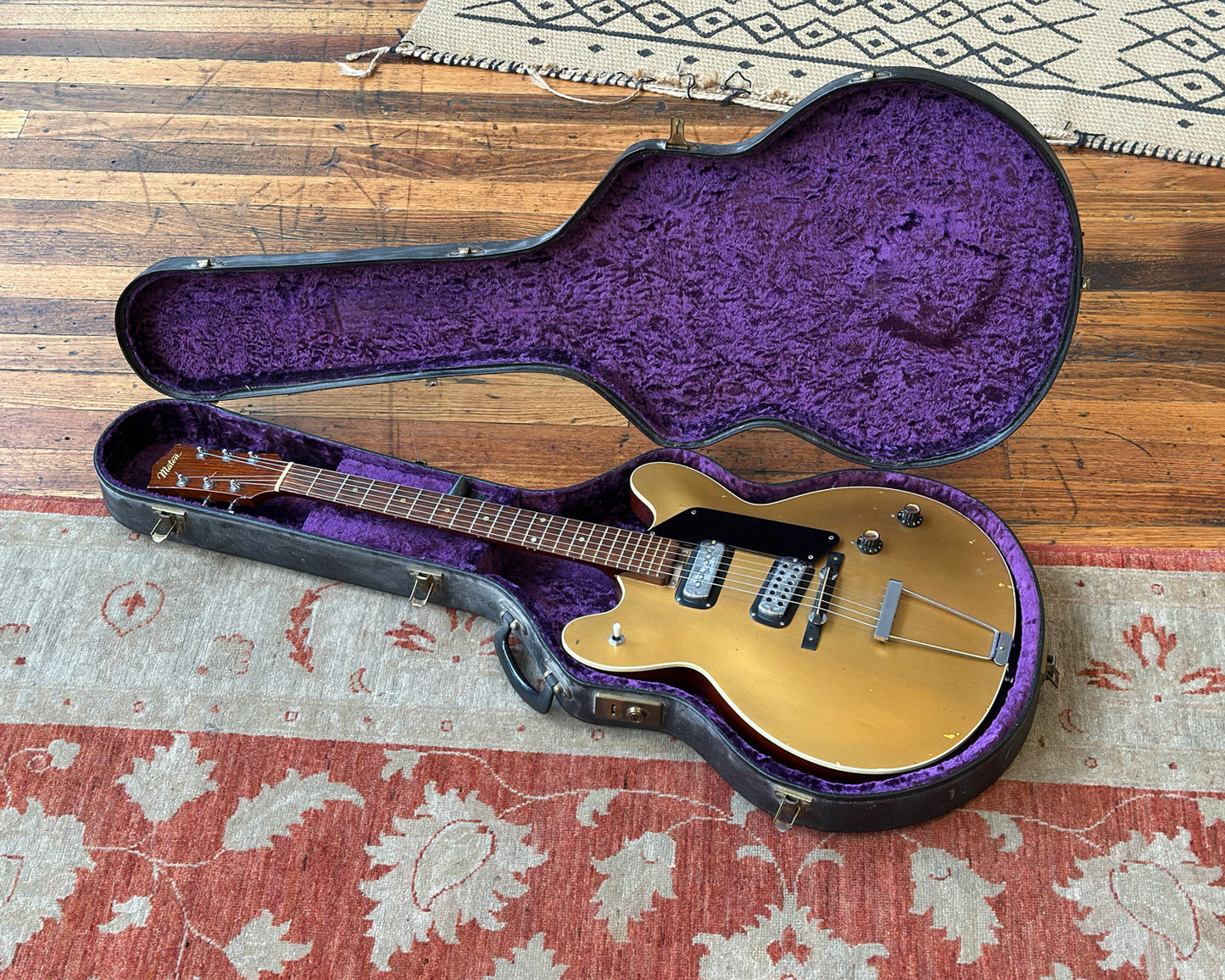 Maton Apollo 505 Gold Top Thinline Hollow Body Electric - Refin