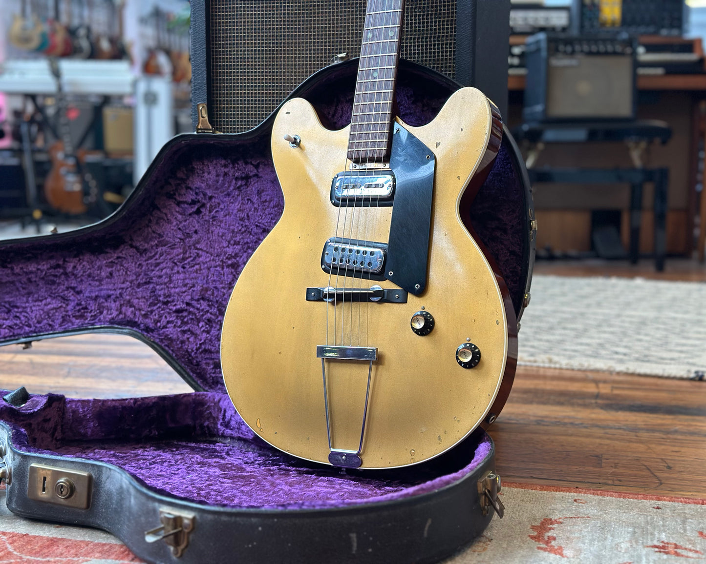 Maton Apollo 505 Gold Top Thinline Hollow Body Electric - Refin