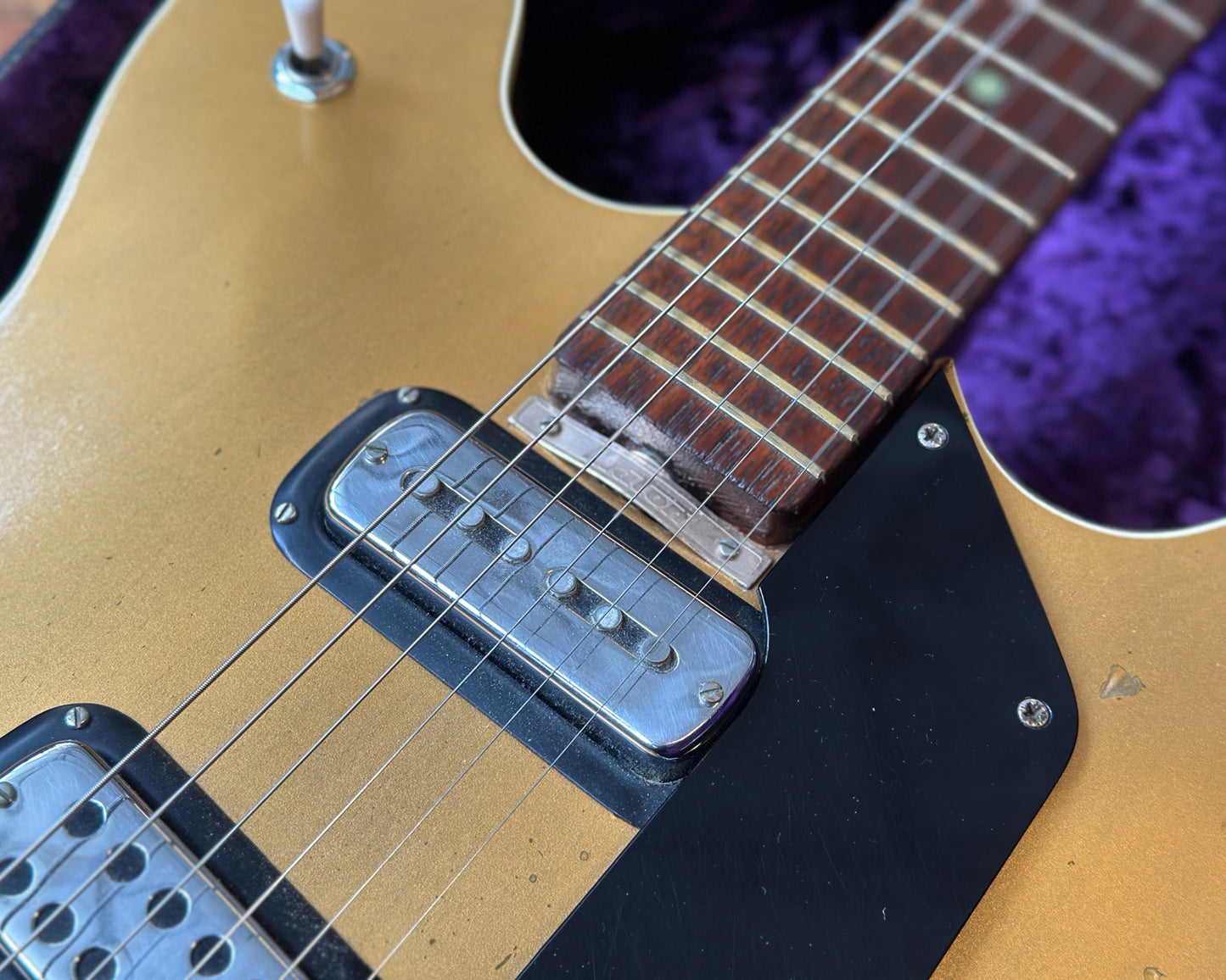 Maton Apollo 505 Gold Top Thinline Hollow Body Electric - Refin