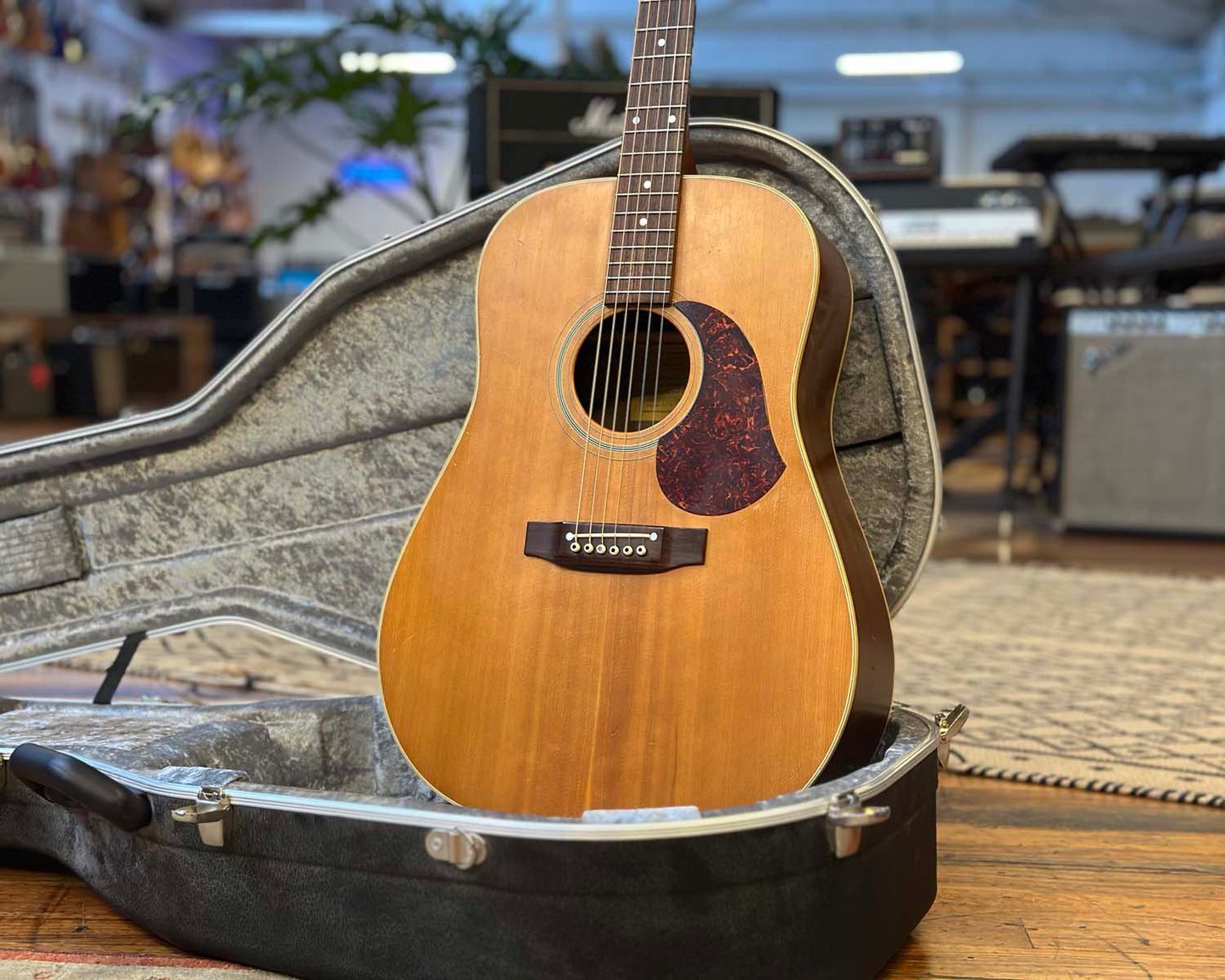 Maton EM325 Acoustic Electric Dreadnought Guitar w/AP5 Pickup System & Hiscox Case