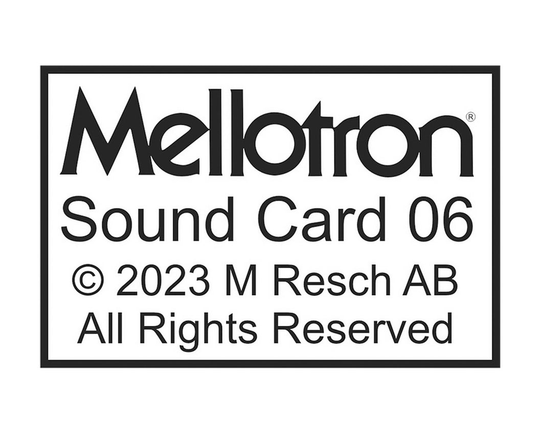 Mellotron Sound Card 06