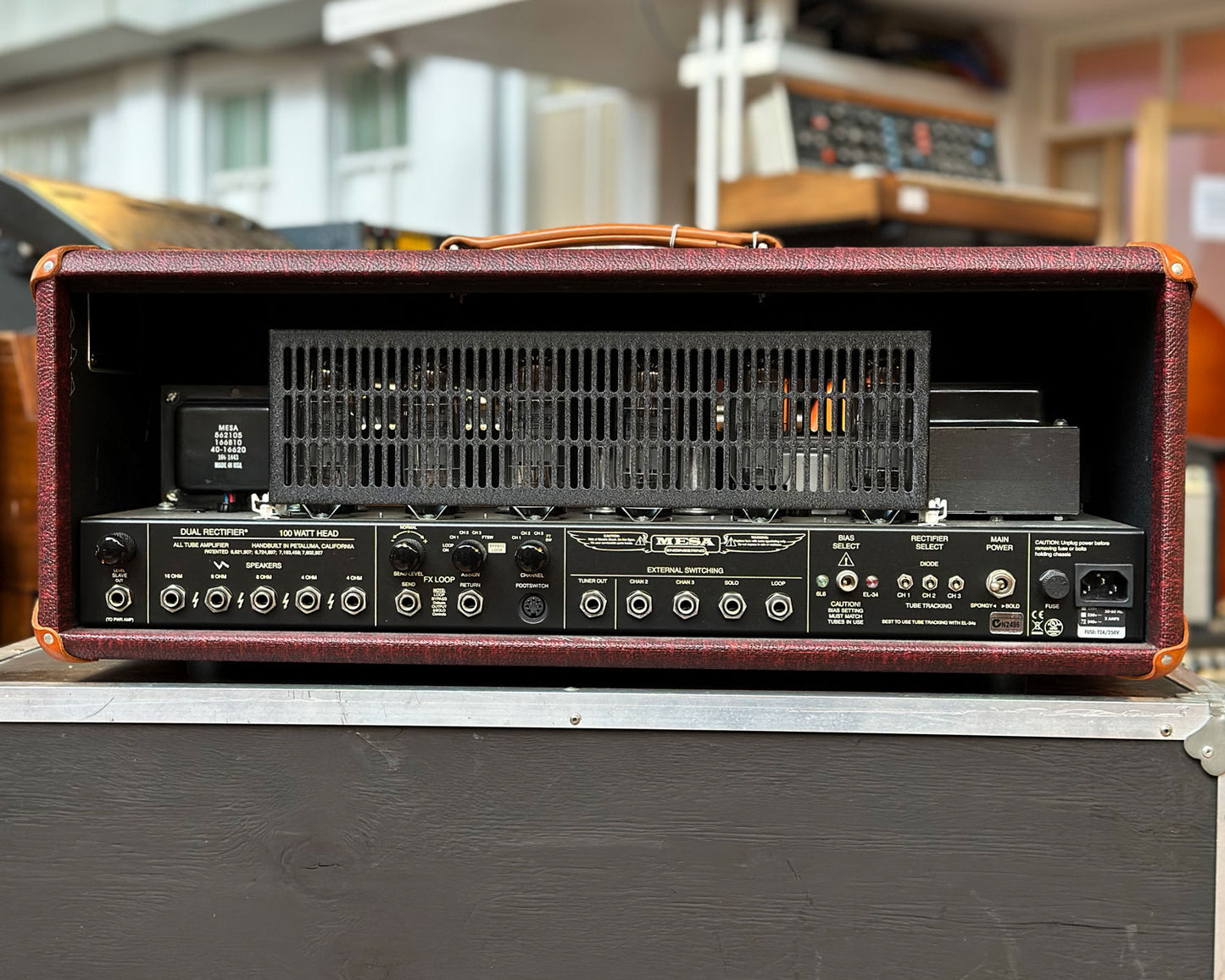 Mesa Boogie Dual Rectifier 100 Watt Head - Antique Red King Crocodile