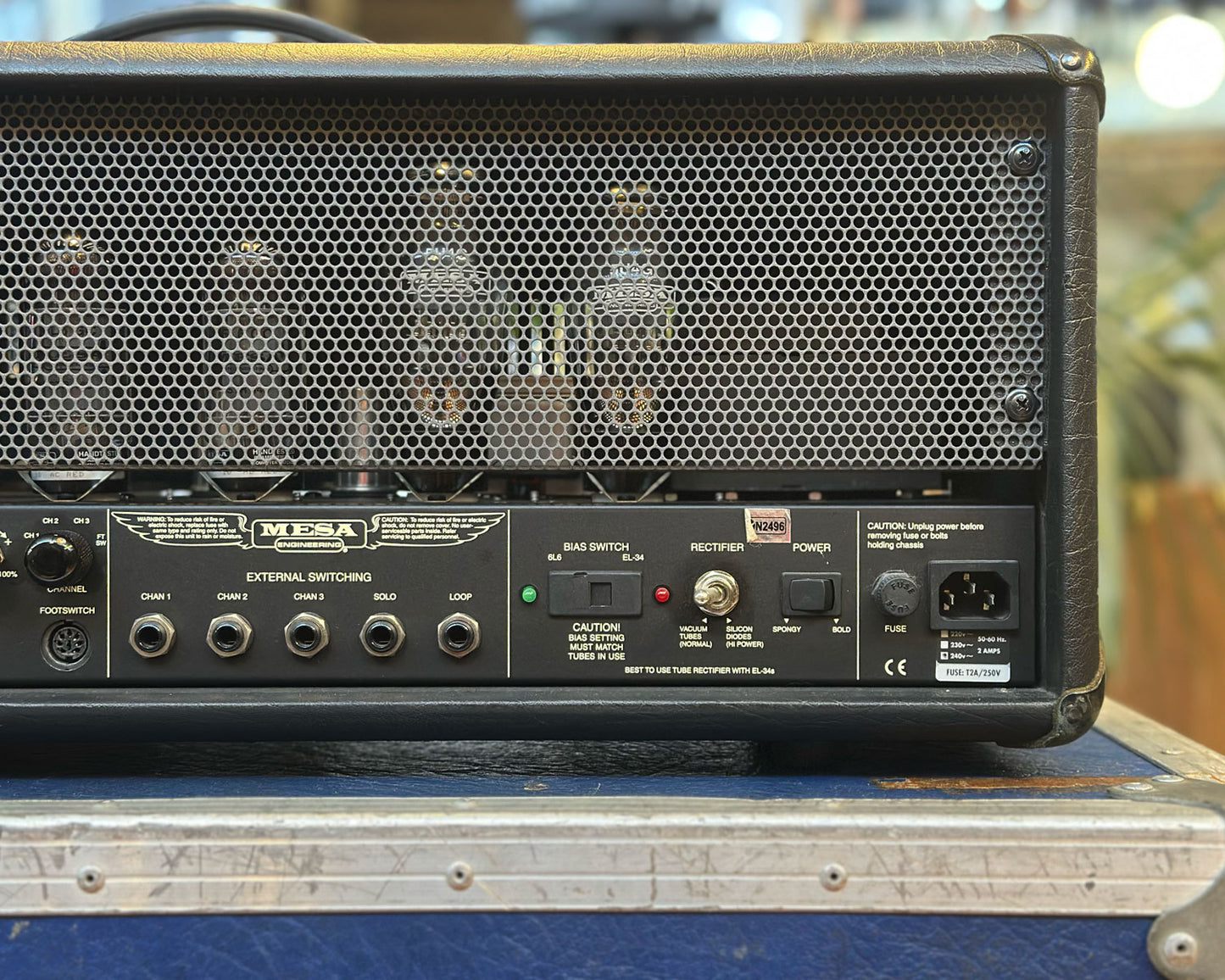Mesa Boogie Dual Rectifier Solo Head 3-Channel 100W Amp - Chrome Panel