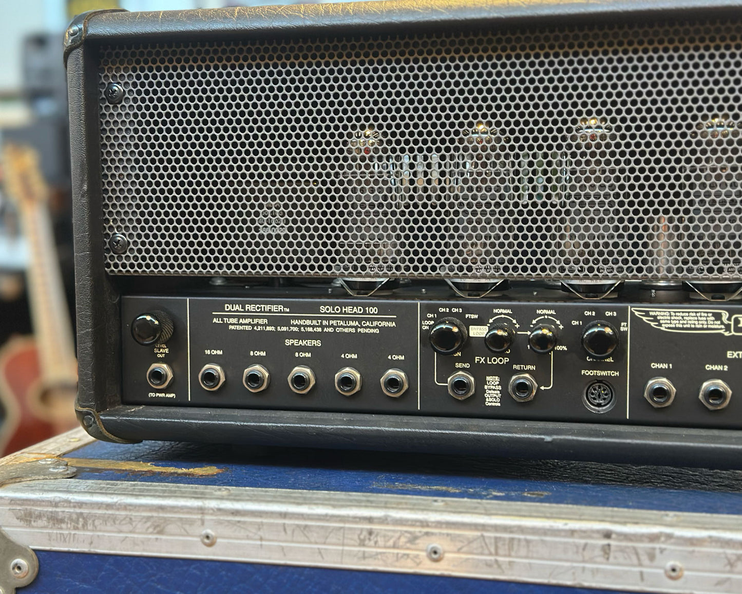 Mesa Boogie Dual Rectifier Solo Head 3-Channel 100W Amp - Chrome Panel