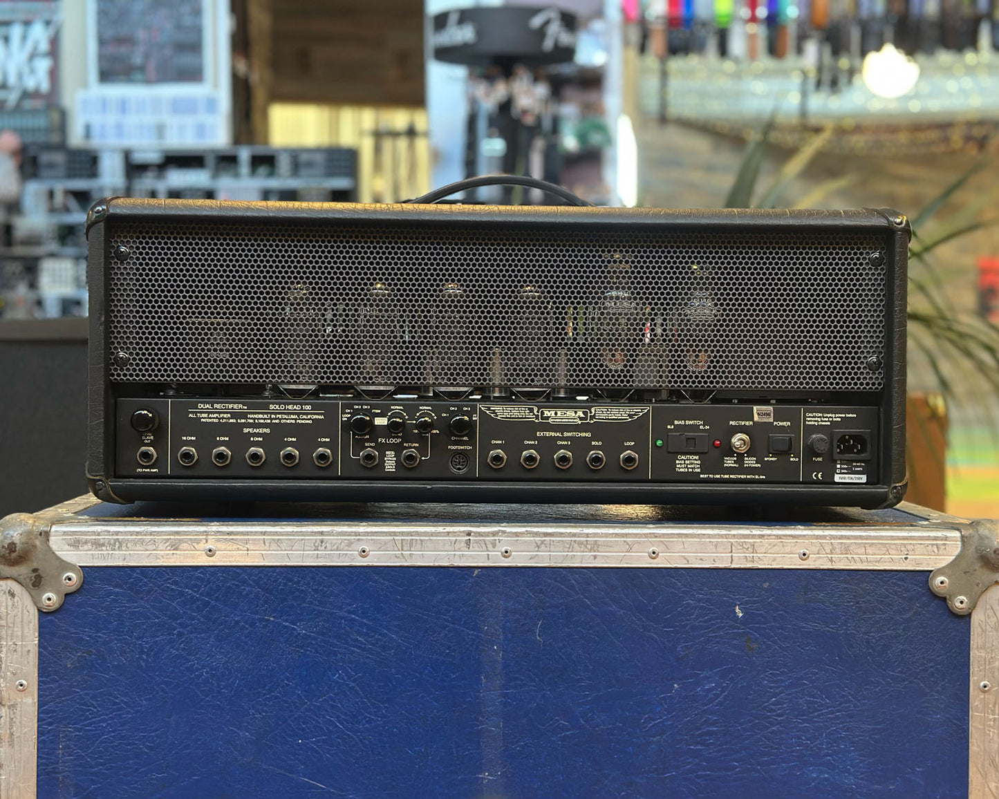 Mesa Boogie Dual Rectifier Solo Head 3-Channel 100W Amp - Chrome Panel