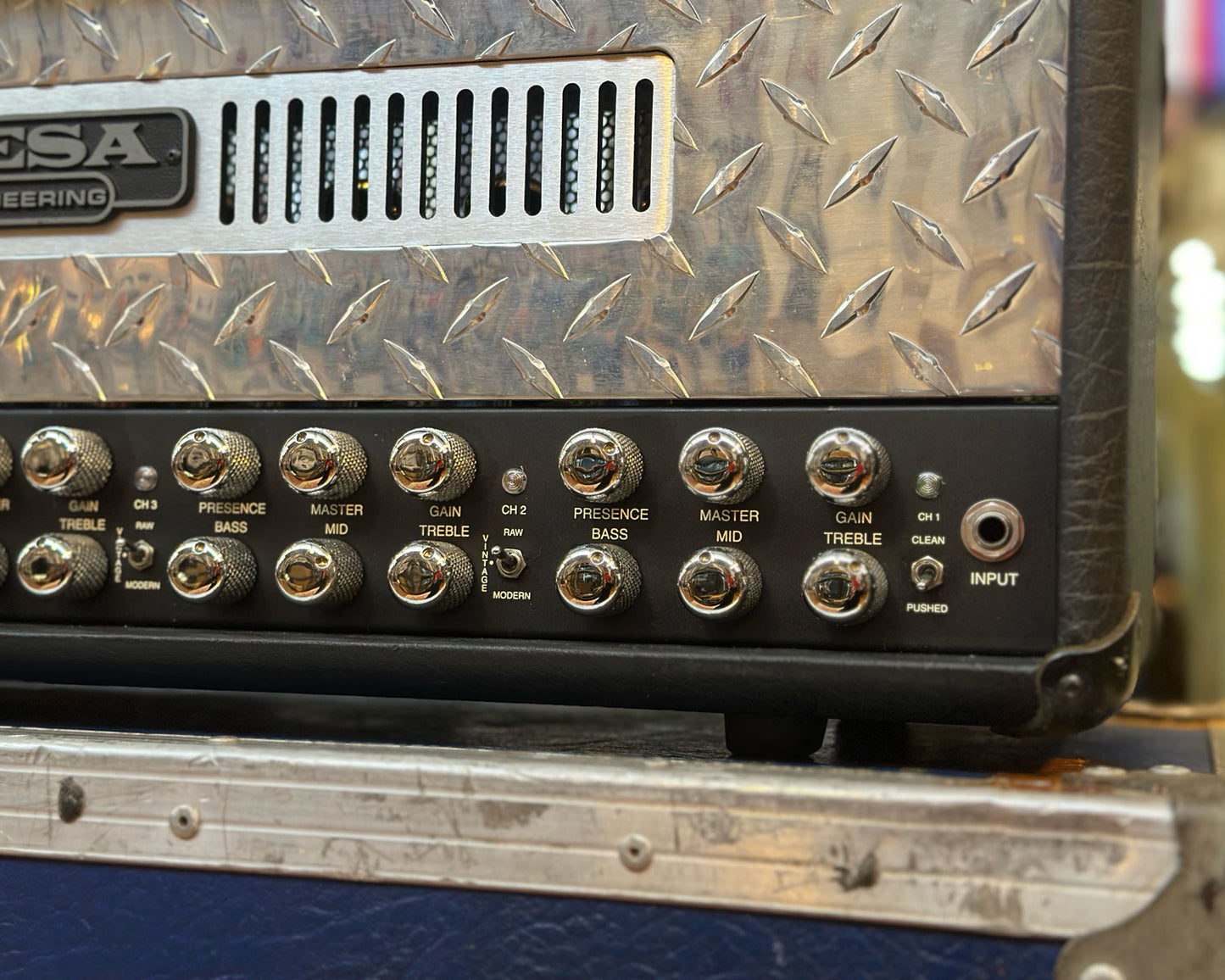 Mesa Boogie Dual Rectifier Solo Head 3-Channel 100W Amp - Chrome Panel