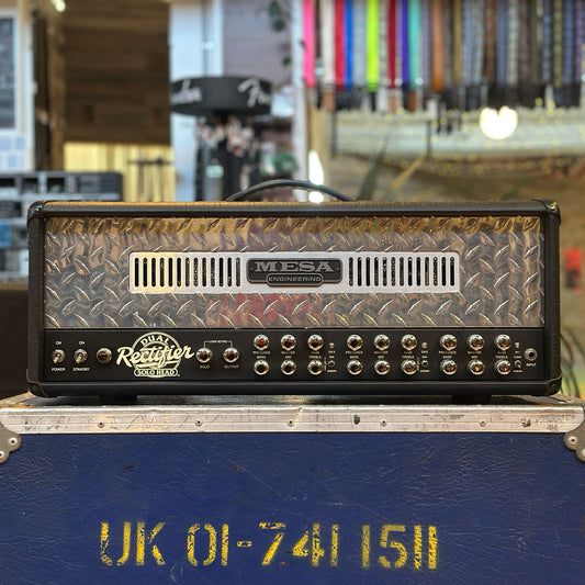 Mesa Boogie Dual Rectifier Solo Head 3-Channel 100W Amp - Chrome Panel