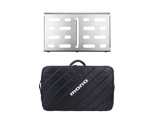 Mono Pedalboard Medium Silver + Tour 2.0 Accessory Case
