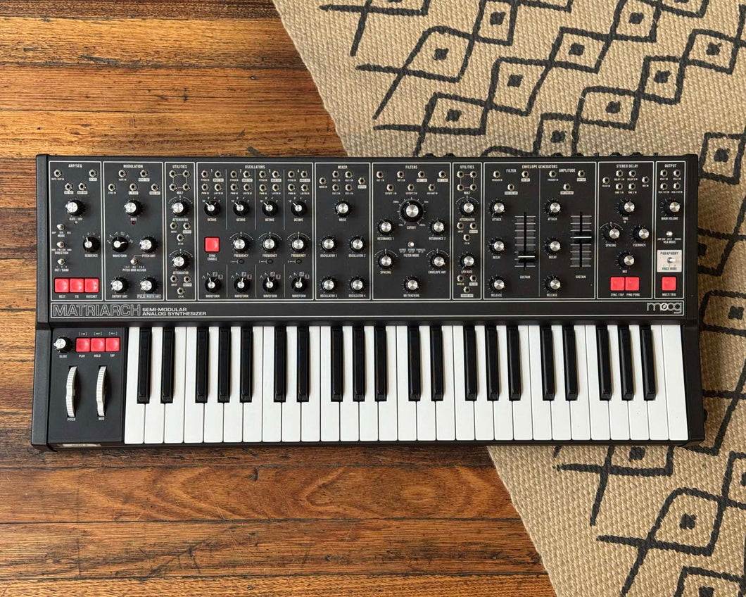 Moog Matriarch Dark Patchable 4-note Paraphonic Analogue Synthesiser