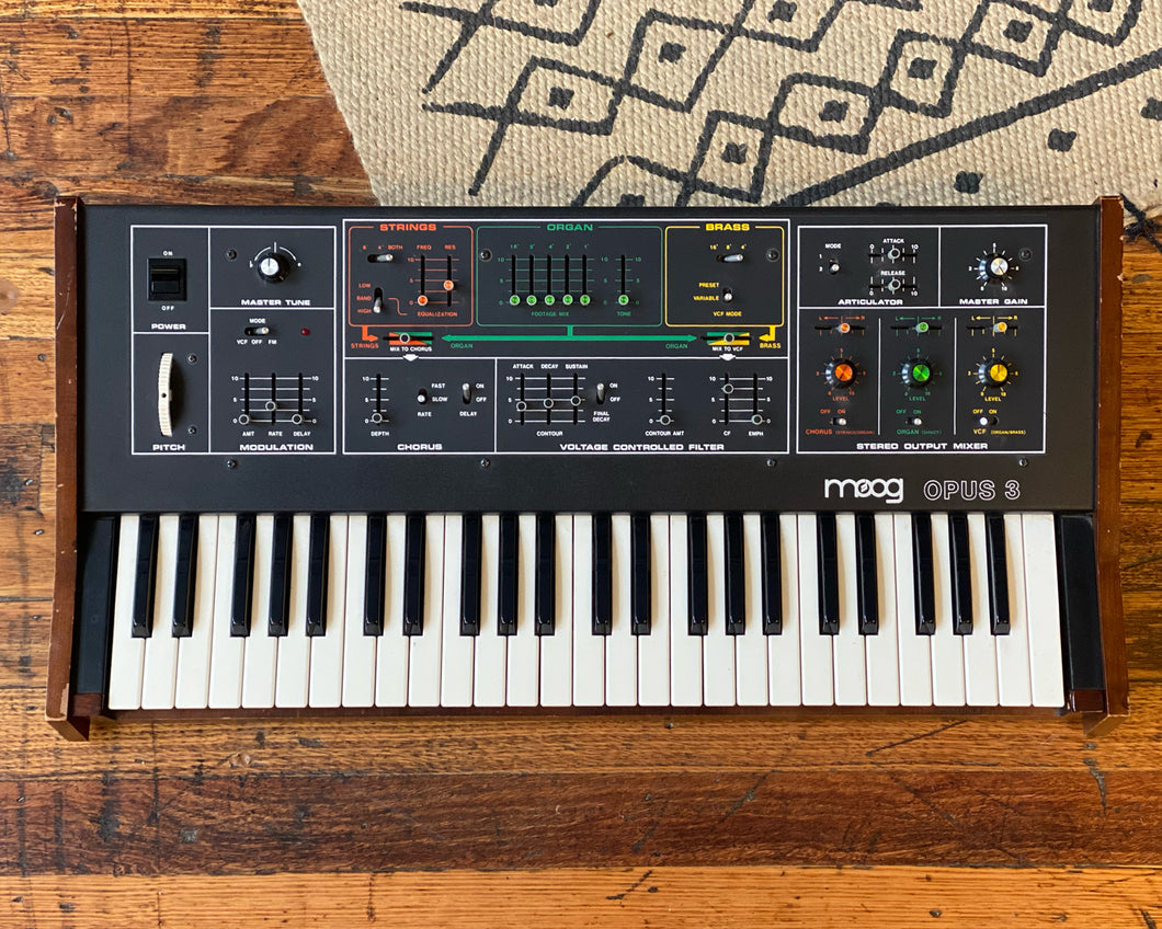 1980 Moog Opus 3 Analogue Polyphonic Synthesiser