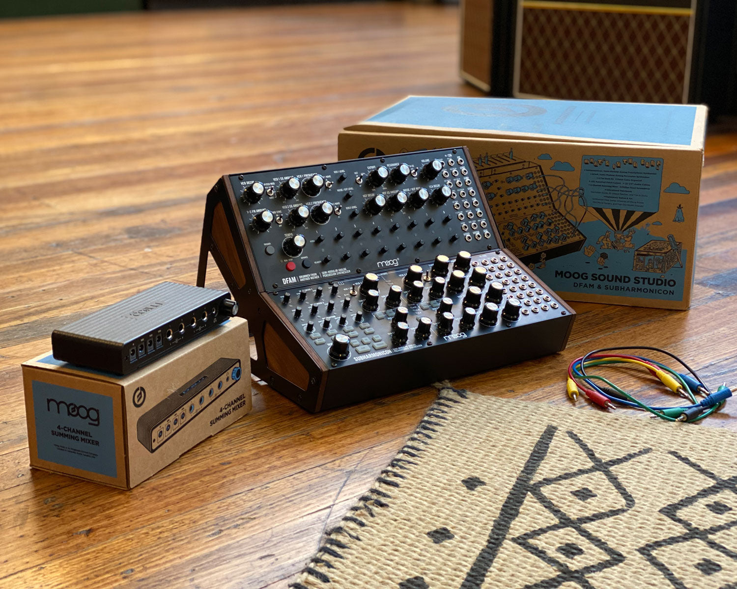 Moog 2Tier Rack kitとミキサー Moog 2Tier Rack kitとミキサー