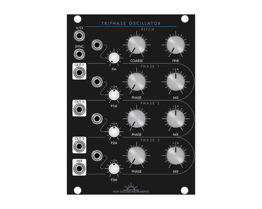 B Stock New Systems Instruments Triphase Oscillator Eurorack Module