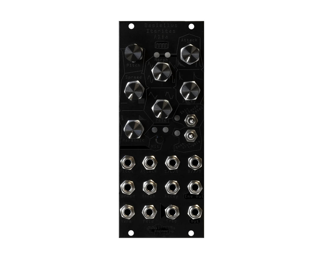 Noise Engineering Basimilus Iteritas Alia Universal Drum Synthesiser Limited Edition Black on Black