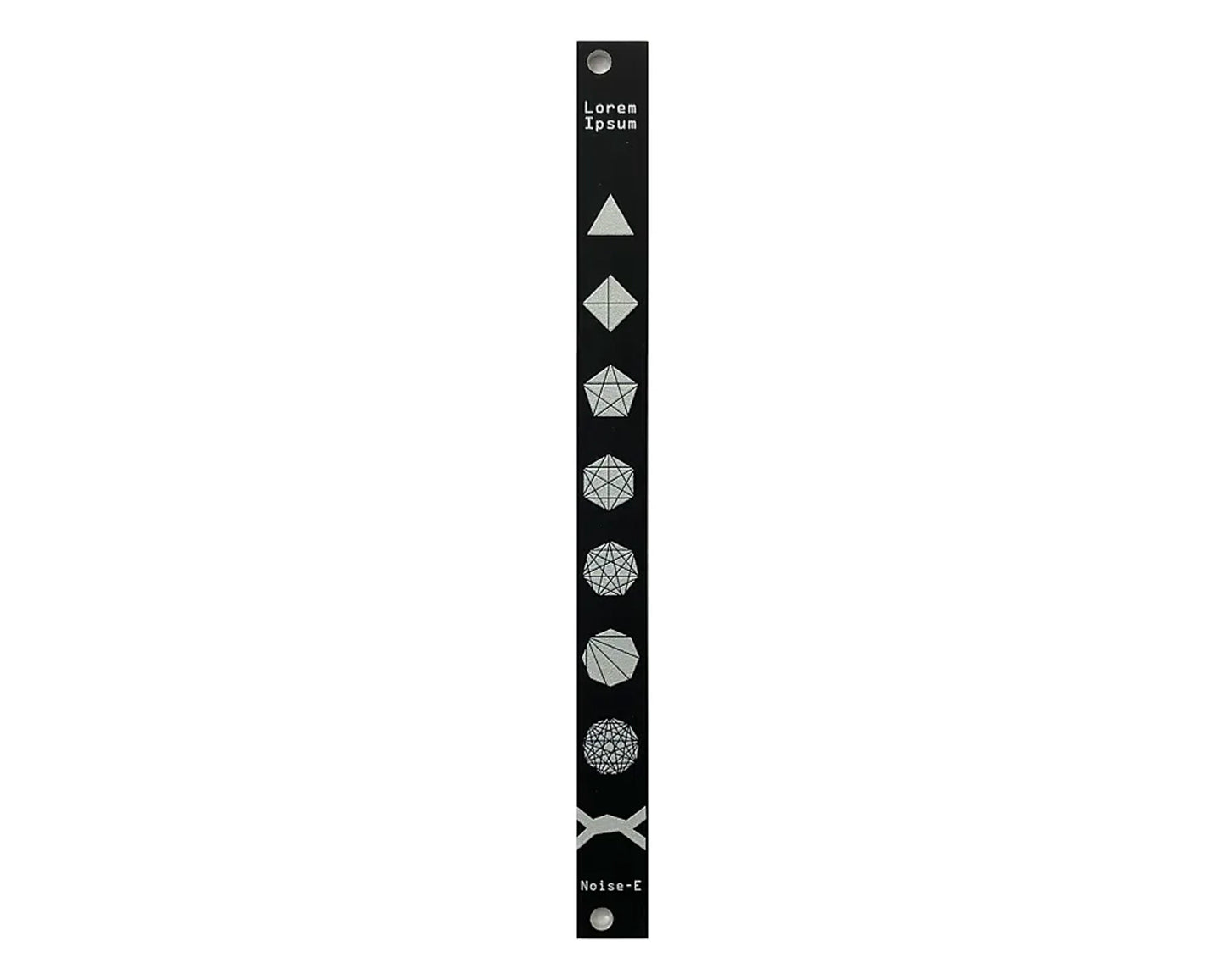Noise Engineering Lorem Ipsum 2hp Blank Panel - Black