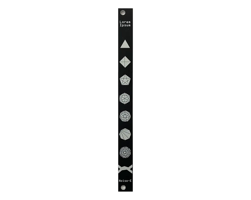 Noise Engineering Lorem Ipsum 2hp Blank Panel - Black