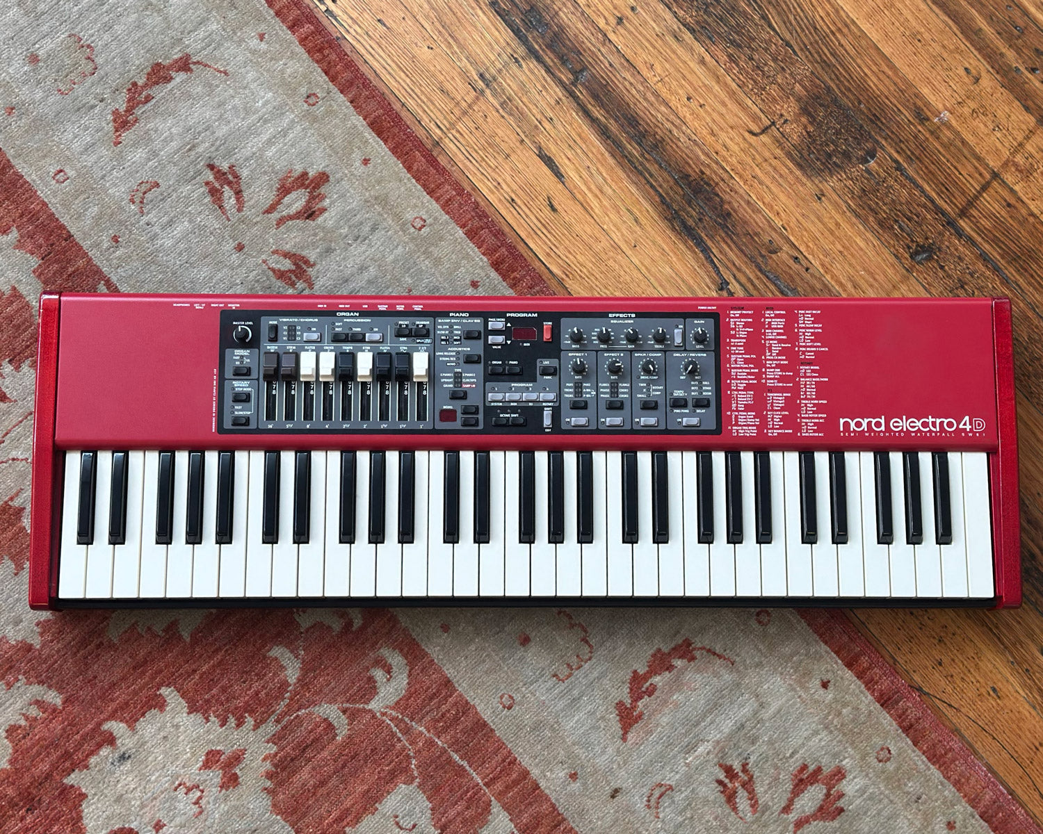 nord electro4D SW61鍵モデル ノードエレクトロ4D KORG扱い品 Nord 4D 